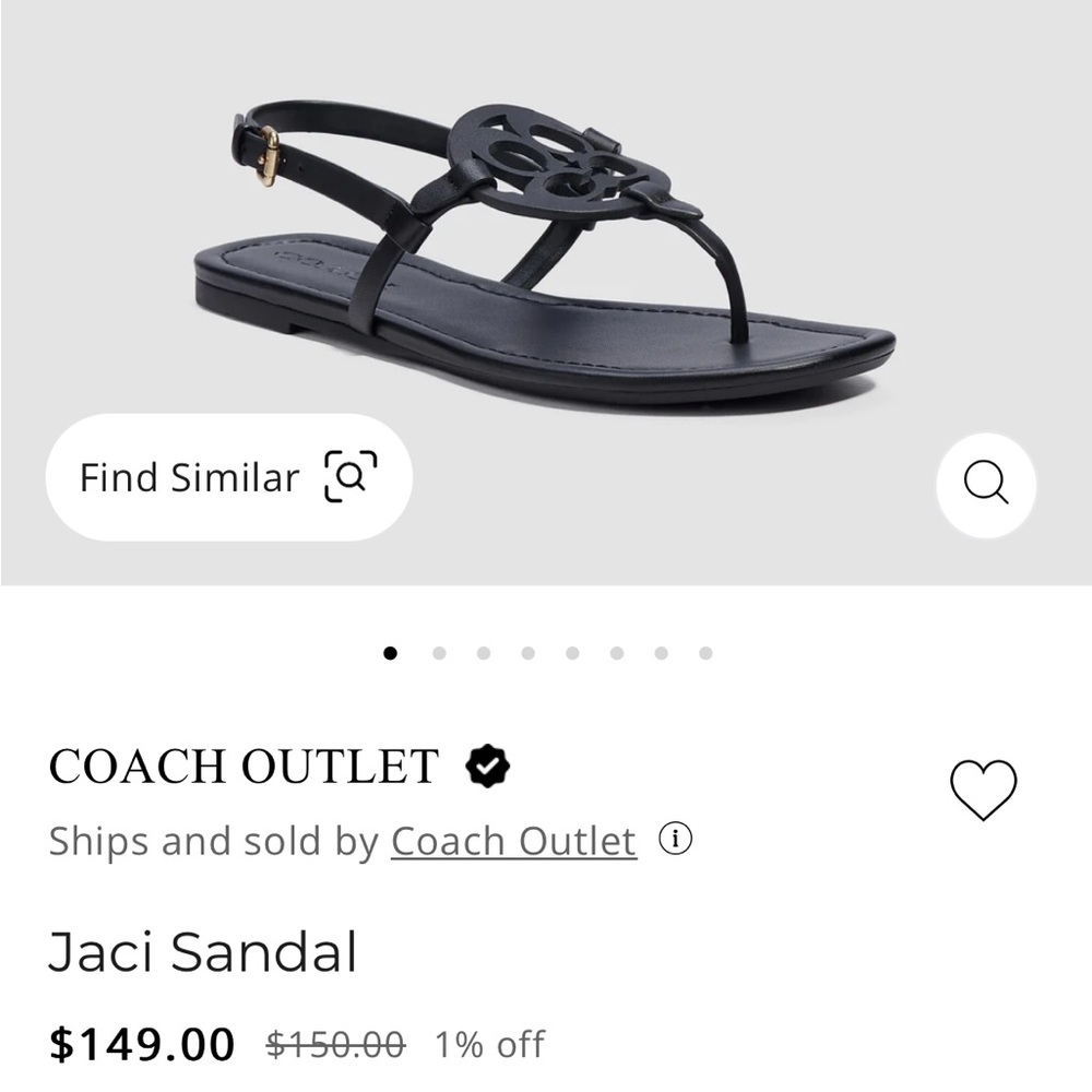 Coach sandals
